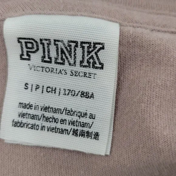 Pink Mauve shirt w/White&Orange stripes size S - Picture 2 of 7